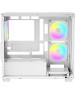 Корпус OCYPUS Корпус для ПК Case Gamma C52 WH ARGB mATX / win / white / 3 ARGB fans / no PSU / Tempered Glass