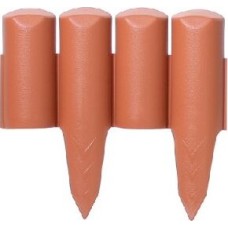 Бордюр PROSPERPLAST Бордюр для сада Palisada border терракот IPBO-R624