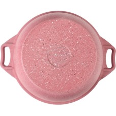 Кастрюля KUKMARA к31tsr а/пр литая 3,0л стекл/кр Trendy style rose