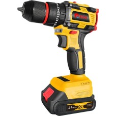 Дрель-шуруповёрт EDON AD-21PBL желтый/черный 24895 21В, 2аккум., бесщеточный
