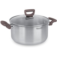Кастрюля RONDELL Fest RDS-1323 4.8л. d=24см (с крышкой) стальной