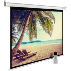 Экраны CACTUS Экран 360x360см MotoExpert CS-PSME-360x360-WT 1:1 настенно-потолочный рулонный белый (моторизованный привод)
