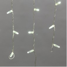 NEON-NIGHT Гирлянда светодиодная Бахрома (Айсикл) 4,8х0,6м 176 LED ТЕПЛЫЙ БЕЛЫЙ прозрачный ПВХ IP65 эффект мерцания 230 нужен блок 303-500-1