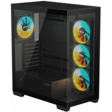 GIGABYTE Корпус ATX GB-C500P ST, Midi-Tower, без БП, черный [28300-c500b-1ckr]