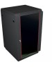ЦМО Шкаф коммутационный (ШТК-М-18.6.8-1ААА-9005) напольный 18U 600x800мм пер.дв.стекл задн.дв.стал.лист 2 бок.пан. 500кг черный 655мм 56.1кг 180град. 960мм