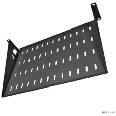 ЦМО Полка перфорированная консольная 2U, глубина 400 мм, цвет черный (МС-40-9005)