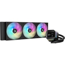 DEEPCOOL Система водяного охлаждения LM420, LCD, 4-pin, ARGB, 140мм, черный, retail [r-lm420-bkdmmc-1]