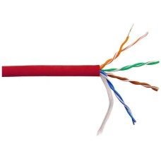 LANMASTER Кабель информационный LAN-5EUTP-HFLT-RD кат.5E UTP 4 пары 24AWG LSZH внутренний 305м красный