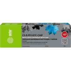 CACTUS Картридж перезаправляемый струйный CS-R-PFI107C-CHIP голубой (260мл) для Canon imageProGRAF iPF670/680/685/770/780/785 с чипом