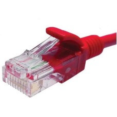 SUPRLAN Патч-корд 10-0152 UTP RJ-45 вил.-вилка RJ-45 кат.5E 1м красный LSZH 26AWG