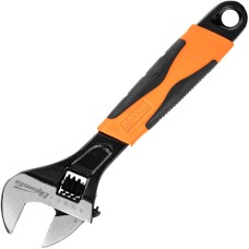 SPARTA Ключ разводной, 200 мм, двухкомпонентная рукоятка 15542