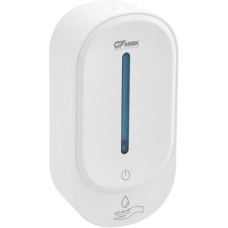 GFmark - Дозатор СЕНСОРНЫЙ, для жидкого МЫЛА, пластик АБС, БЕЛЫЙ, большой, с полоской, 350 мл, питание 4АА 676