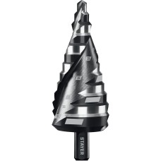 STAYER Pro-Max 6-38мм, 12 ступеней, винтовая спираль, сверло ступенчатое (29661-6-38-12)