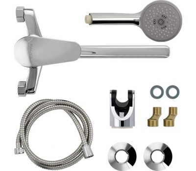 Смеситель для ванны САТУРН 48010 Смеситель в ванную длинный нос с дивертором на корпусе, шаровый 40 мм