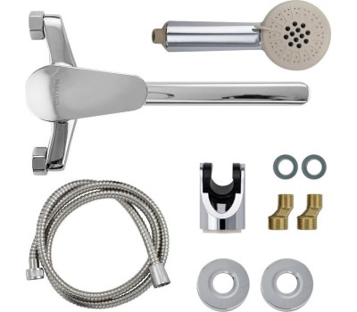 Смеситель для ванны САТУРН 48010 Смеситель в ванную длинный нос с дивертором на корпусе, шаровый 40 мм