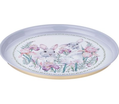 Поднос AGNESS 898-049 ИРИСЫ 33см