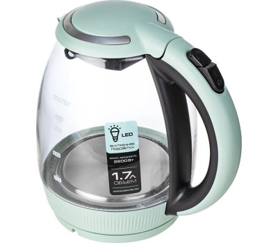 Чайник электрический CENTEK CT-0008 MINT стекло 1.7л