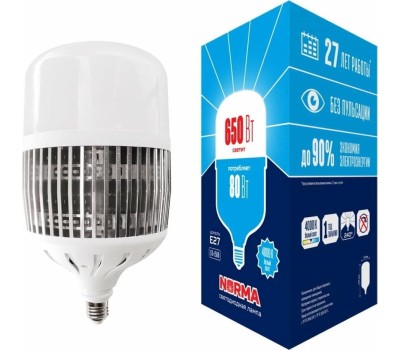 Мощные лампы M80 VOLPE (UL-00006795) LED-M80-80W/4000K/E27/FR/NR
