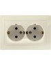 Розетка SMARTBUY (SBE-01i-16-S2-Z-c) Венера, 2-местная, бежевый