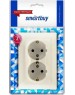 Розетка SMARTBUY (SBE-01i-16-S2-Z-c) Венера, 2-местная, бежевый