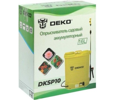 Опрыскиватель садовый аккумуляторный DEKO DKSP10, 16 л 065-0942