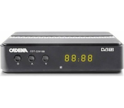 Приставка для цифрового ТВ Cadena CDT-2291SB черный, DVB-T2, DVB-T, HDMI, USB 2.0 <046/91/00055106>