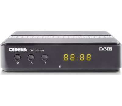 Приставка для цифрового ТВ Cadena CDT-2291SB черный, DVB-T2, DVB-T, HDMI, USB 2.0 <046/91/00055106>