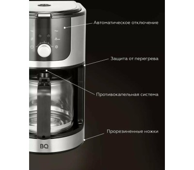 Кофеварка капельная BQ CM1010 Black-Steel