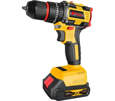 Дрель-шуруповёрт EDON AD-21PBL желтый/черный 24895 21В, 2аккум., бесщеточный