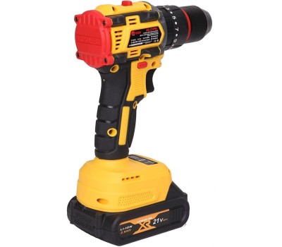 Дрель-шуруповёрт EDON AD-21PBL желтый/черный 24895 21В, 2аккум., бесщеточный