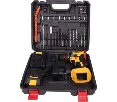 Дрель-шуруповёрт EDON AD-21PBL желтый/черный 24895 21В, 2аккум., бесщеточный