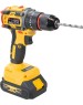 Дрель-шуруповёрт EDON AD-21PBL желтый/черный 24895 21В, 2аккум., бесщеточный