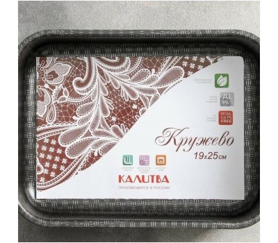 Противень КАЛИТВА 60632514 Кружево а/пр прям 19х25х5,7см