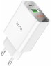 СЗУ HOCO (6931474769824) C100Aaa 1USB+1Type-C 3.0A QC3.0 PD 20W , White