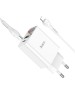 СЗУ HOCO (6931474769824) C100Aaa 1USB+1Type-C 3.0A QC3.0 PD 20W , White