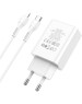 СЗУ HOCO (6931474769824) C100Aaa 1USB+1Type-C 3.0A QC3.0 PD 20W , White