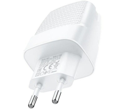 СЗУ HOCO (6931474769824) C100Aaa 1USB+1Type-C 3.0A QC3.0 PD 20W , White