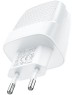 СЗУ HOCO (6931474769824) C100Aaa 1USB+1Type-C 3.0A QC3.0 PD 20W , White
