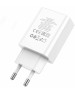 СЗУ HOCO (6931474769824) C100Aaa 1USB+1Type-C 3.0A QC3.0 PD 20W , White