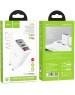 СЗУ HOCO (6931474769824) C100Aaa 1USB+1Type-C 3.0A QC3.0 PD 20W , White