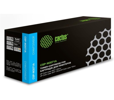 CACTUS Картридж лазерный CSP-W2071A 117A голубой (700стр.) для HP Color Laser 150a/150nw/178nw MFP/179fnw MFP