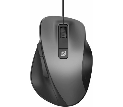 OKLICK Мышь Оклик 504M черный/серый оптическая 3600dpi silent USB 6but (2004741)