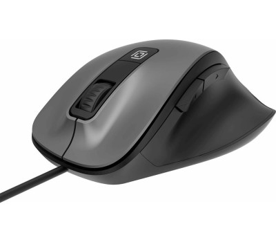 OKLICK Мышь Оклик 504M черный/серый оптическая 3600dpi silent USB 6but (2004741)