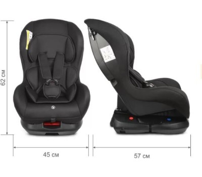 Детское автомобильное кресло ZLATEK KRES4008 Галеон Lux гр.0+/I, черный