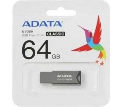 ADATA Флэш-накопитель 64GB AUV250-64G-RBK SILVER