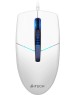 A4TECH Мышь проводная N-530S, оптическая, USB, 1200dpi, белый