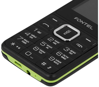 Телефон мобильный FONTEL FP240 черно-зеленый
