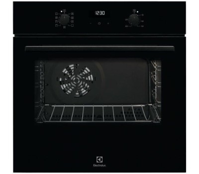 Духовой шкаф электрический ELECTROLUX Духовой шкаф электрический EOF5C50BZ, 65л, дверца с 2 стеклами, черный