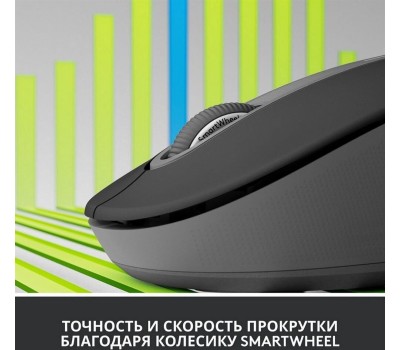 LOGITECH Мышь беспроводная M650, Bluetooth/Радио, оптическая, USB, 4000dpi, графитовый [910-006259]