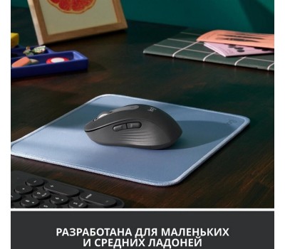 LOGITECH Мышь беспроводная M650, Bluetooth/Радио, оптическая, USB, 4000dpi, графитовый [910-006259]